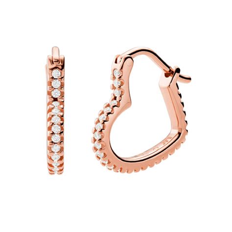 michael kors ohrstecker herz rosegold